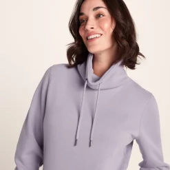 Abigail Womens Supersoft Funnel Neck Sweat - Lavender Grey