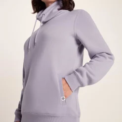 Abigail Womens Supersoft Funnel Neck Sweat - Lavender Grey