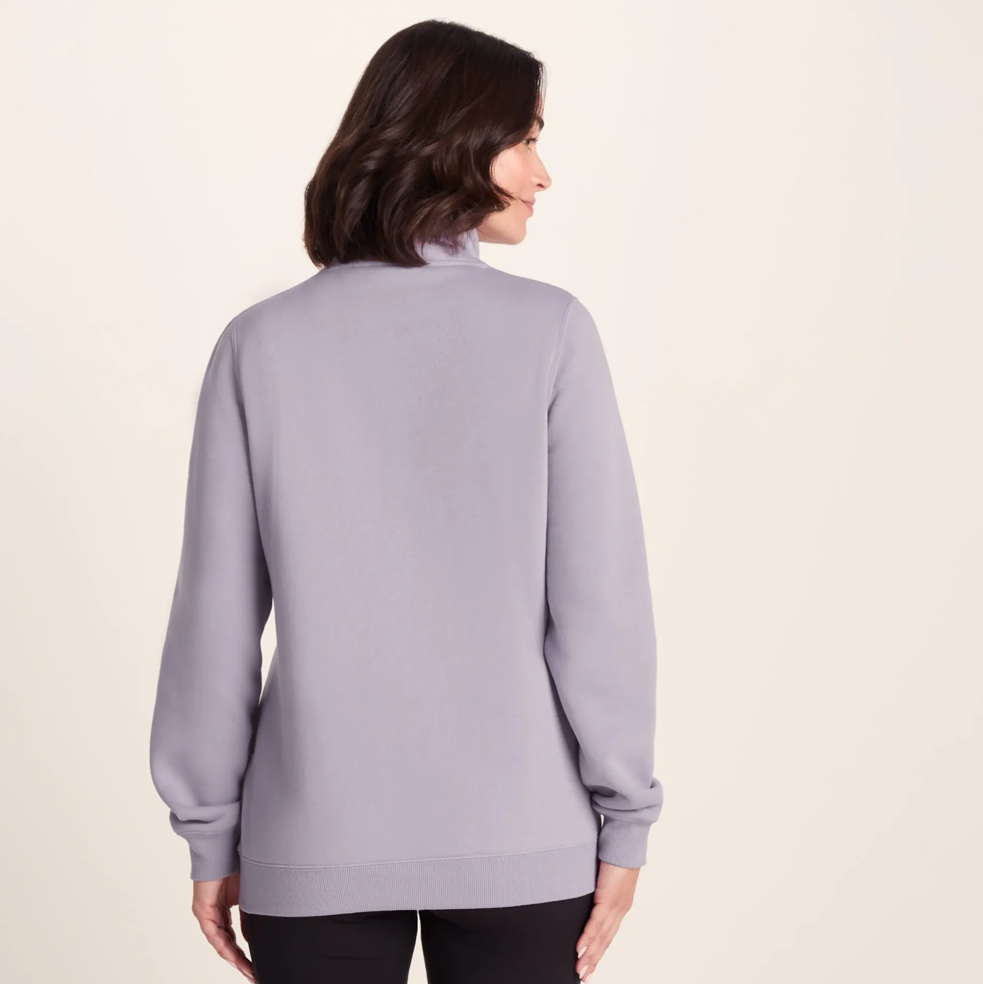 Abigail Womens Supersoft Funnel Neck Sweat - Lavender Grey