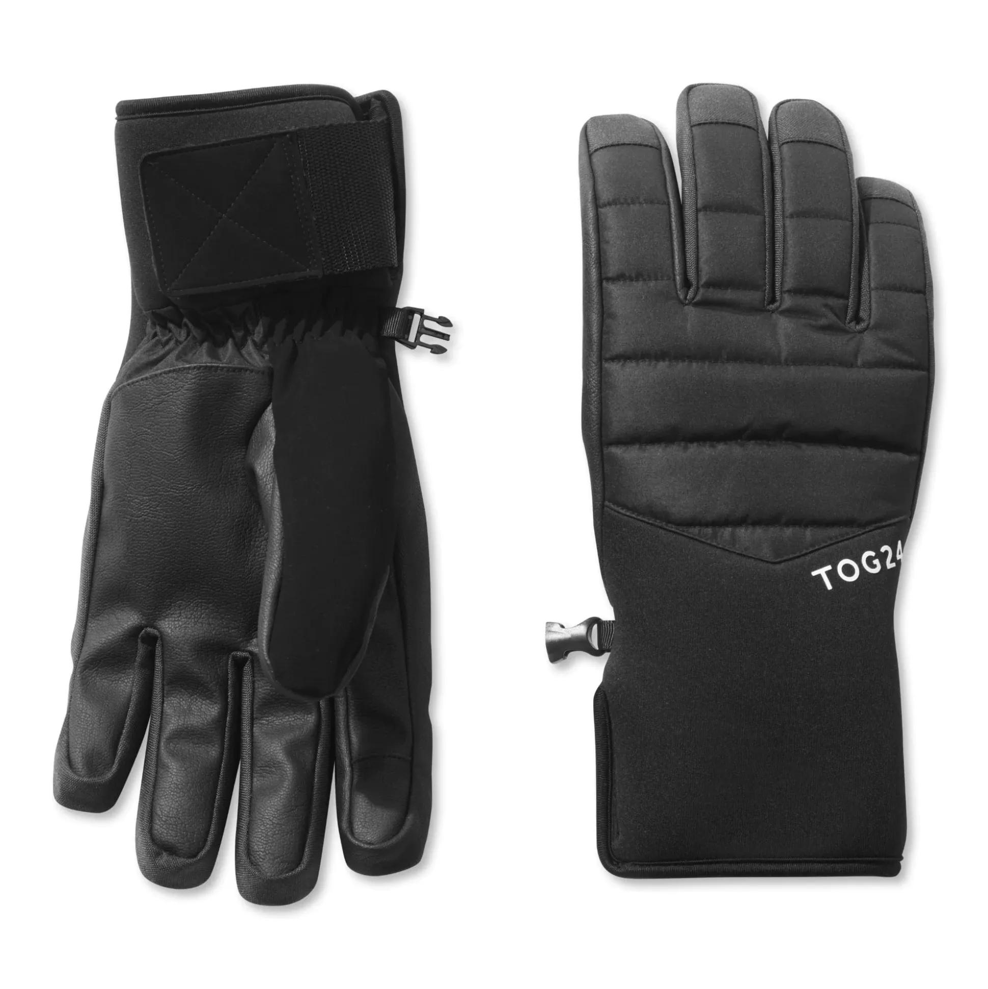 Adventure Waterproof Insulated Ski Gloves - Black