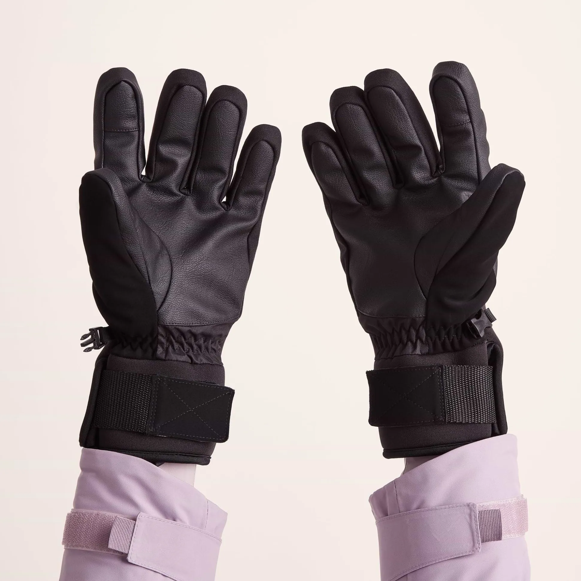 Adventure Waterproof Insulated Ski Gloves - Lavender Grey