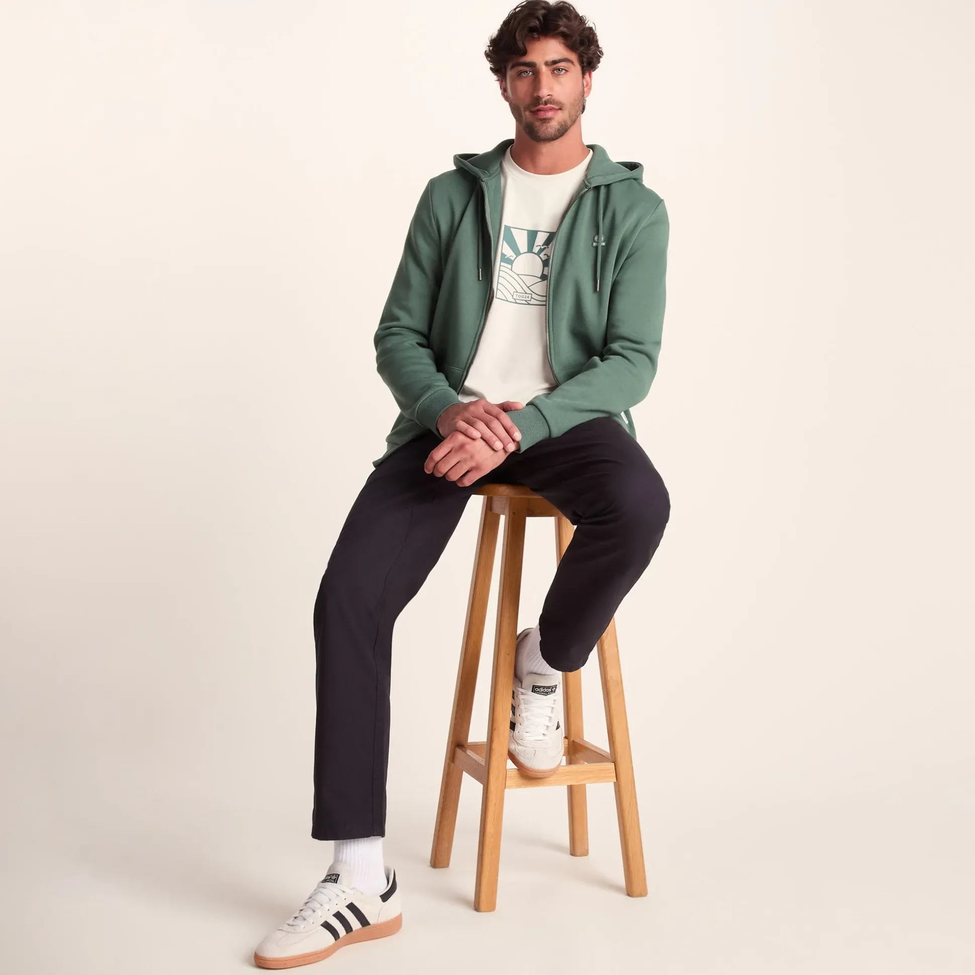 Alden Mens Supersoft Hoody - Light Forest