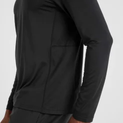Aller Mens Long Sleeve Performance T-Shirt - Black