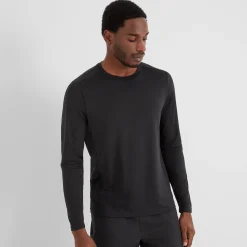 Aller Mens Long Sleeve Performance T-Shirt - Black