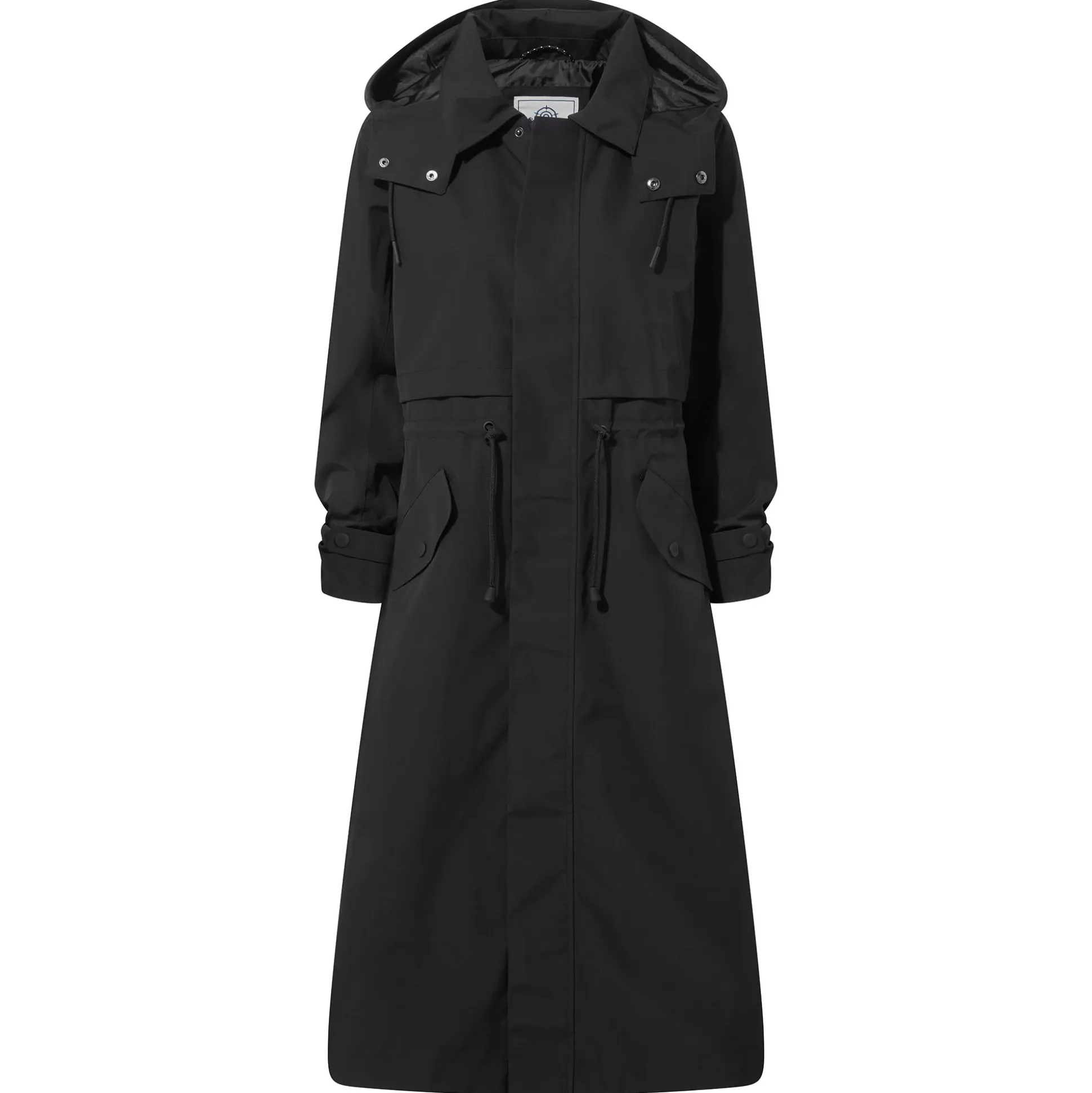 Alva Womens Waterproof Trench Coat - Black