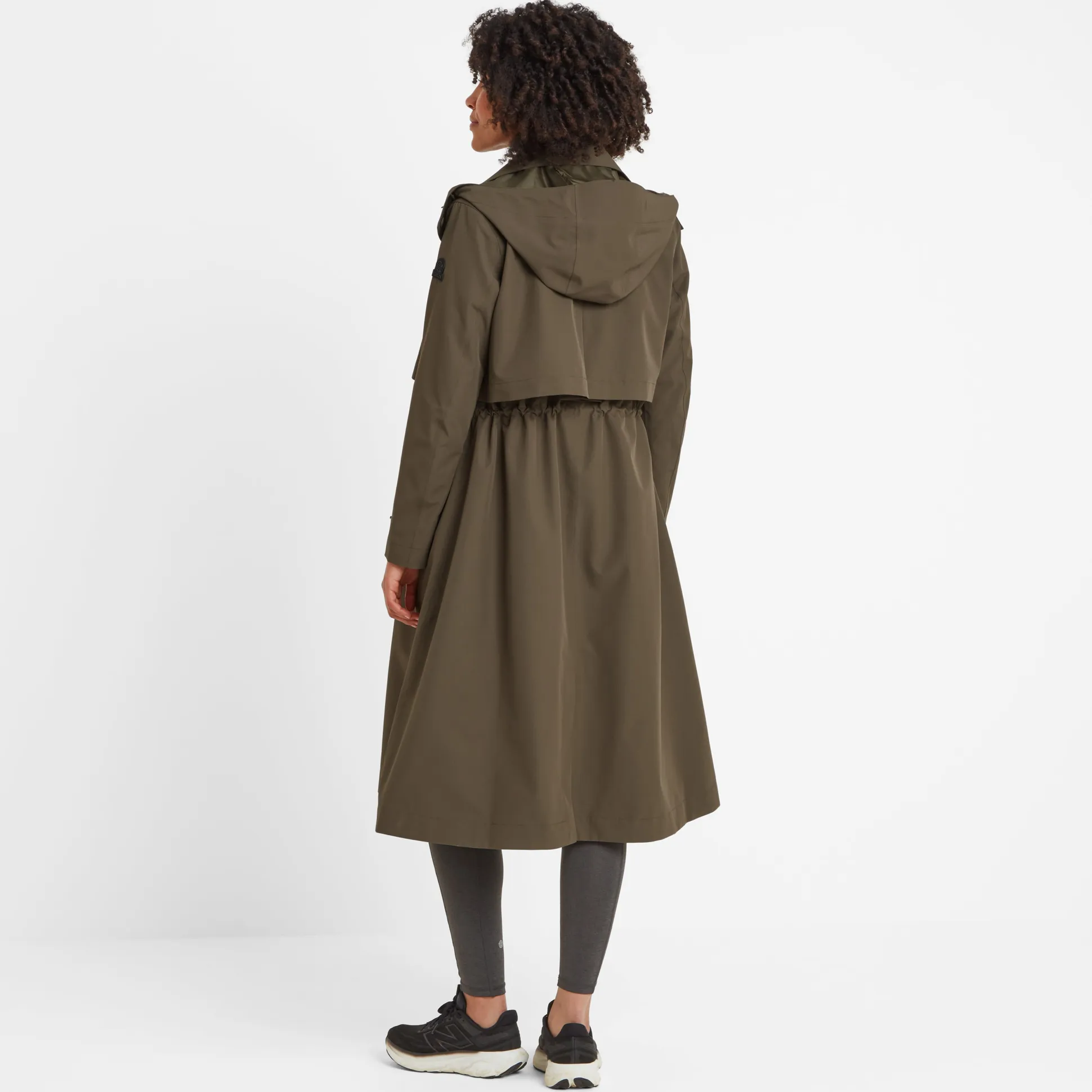 Alva Womens Waterproof Trench Coat - Khaki
