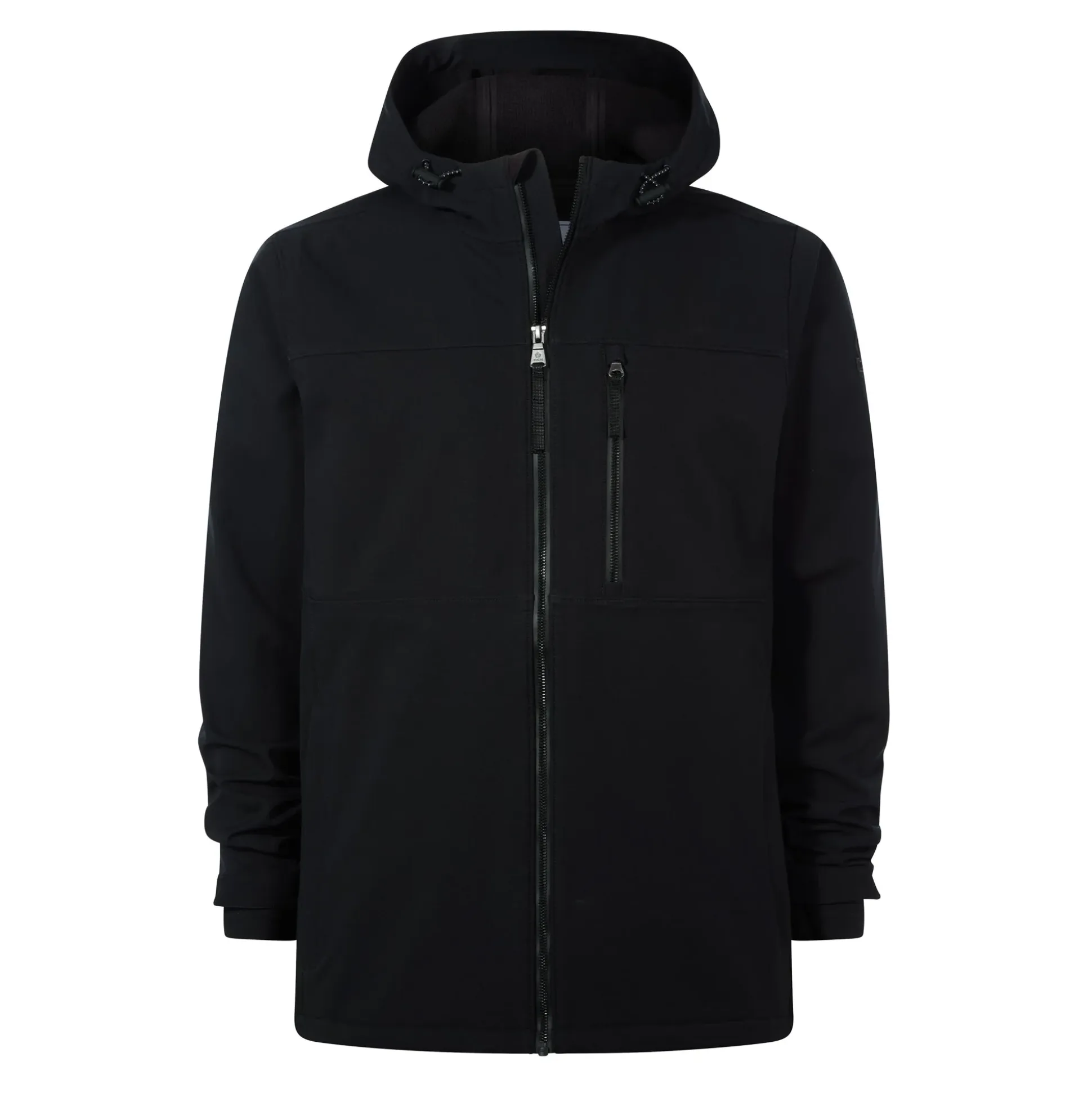 Andro Mens Hooded Waterproof Softshell Jacket - Black