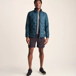 Anick Mens Lightweight Insulated Hybrid Jacket - Inky Blue