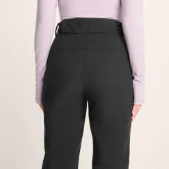 Annecy Womens Softshell Salopettes - Black