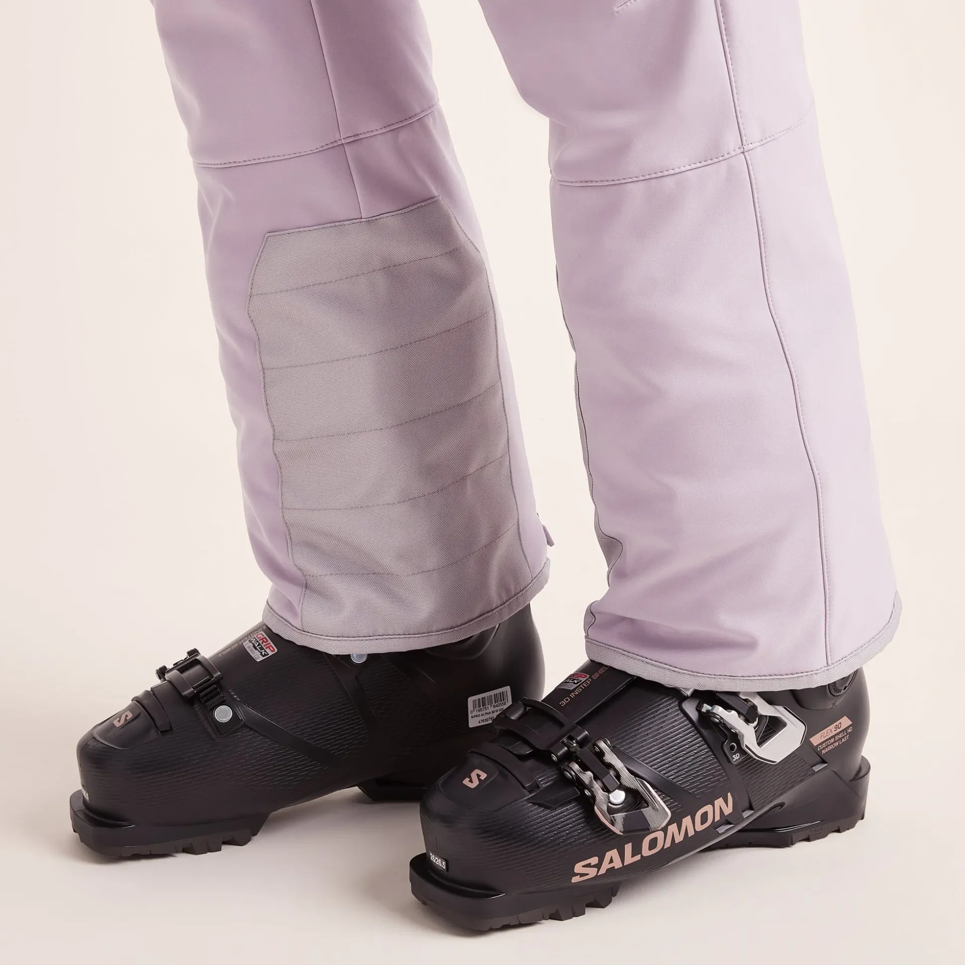 Annecy Womens Softshell Salopettes - Lavender Grey