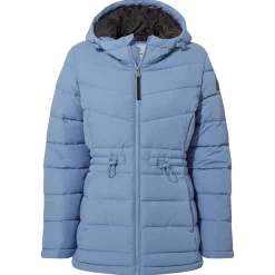 Anthorn Womens Padded Parka - Misty Blue