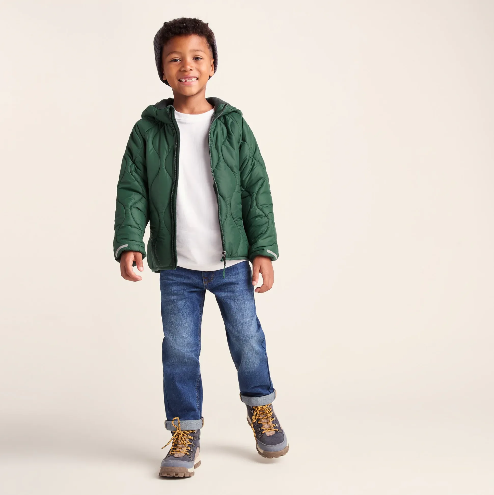 Arbor Kids Shower Resistant Padded Jacket - Dark Fern