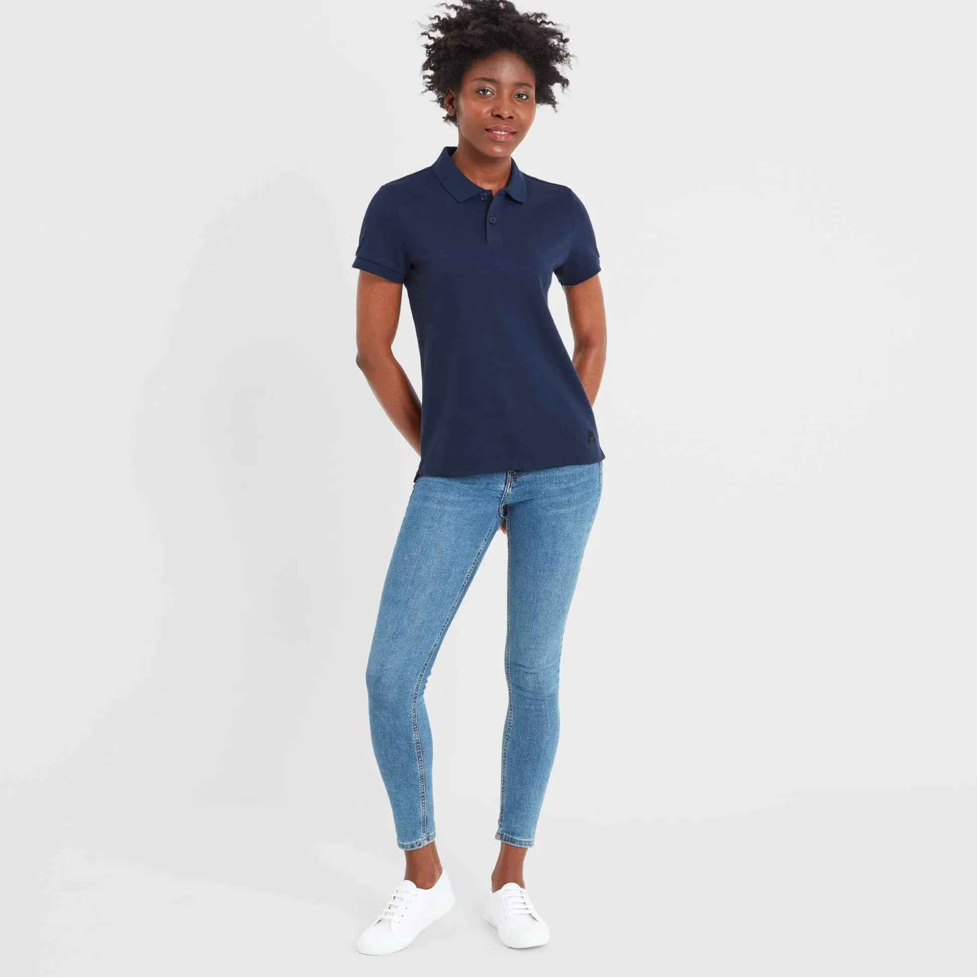 Aspley Womens Tech Polo - Navy