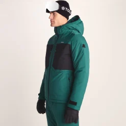 Avoriaz Mens Performance Waterproof Insulated Ski Jacket - Dark Turquoise/Black