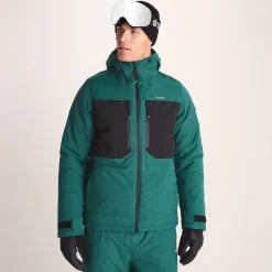 Avoriaz Mens Performance Waterproof Insulated Ski Jacket - Dark Turquoise/Black
