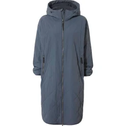 Banton Womens Oversized Shower Resistant Insulated Jacket - Washed Blue