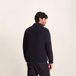Banwell Mens Microfleece Jacket - Dark Indigo/Petrol Green