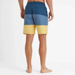 Bendon Mens Swimshorts - Inky Blue/Blue Dolphin/Sunflower