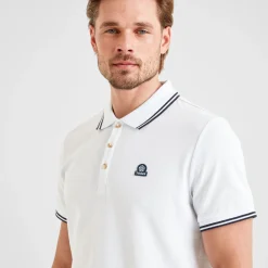 Biston Mens 100% Cotton Pique Polo Shirt - Optic White