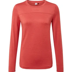 Blakely Womens Long Sleeve Performance Top - Cranberry Marl