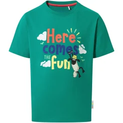 Boreray Kids Shaun the Sheep T-Shirt - Jungle Green