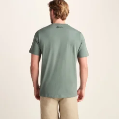 Botanical Mens Relaxed Fit Supersoft T-shirt - Light Forest