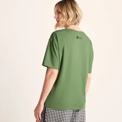 Botanical Womens Relaxed Fit Supersoft T-shirt - Dark Matcha