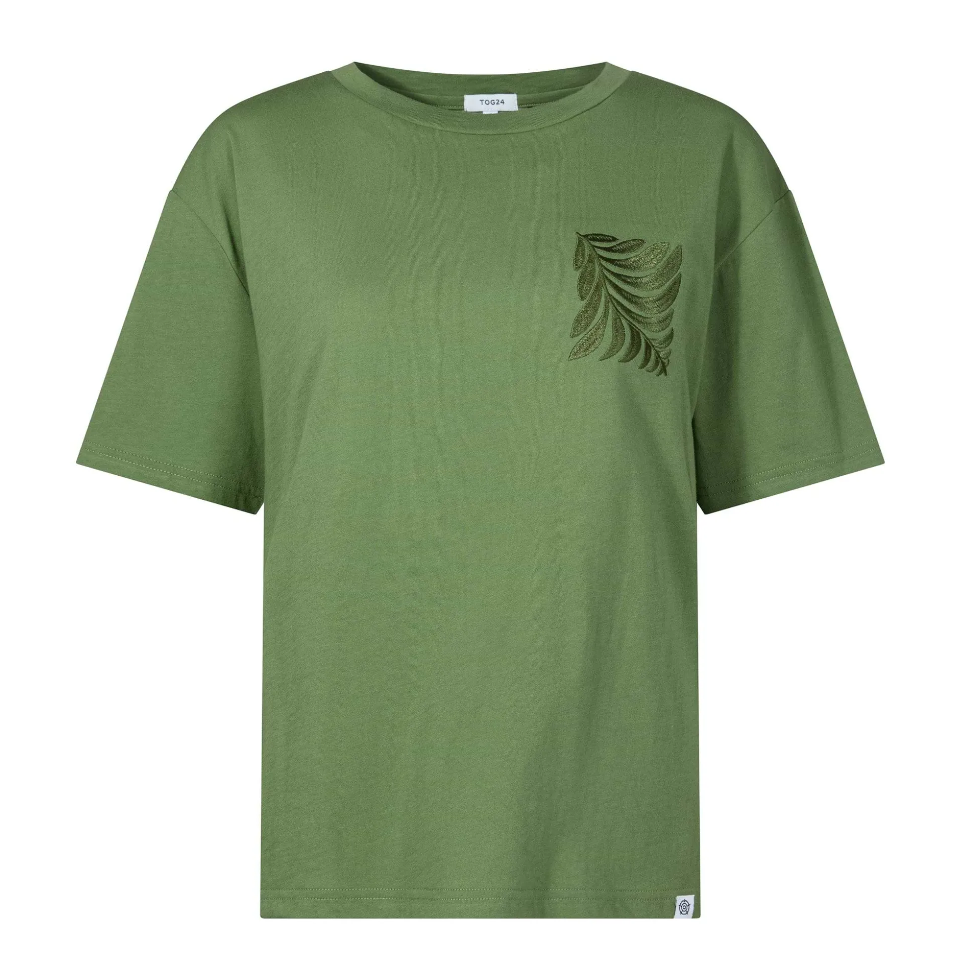 Botanical Womens Relaxed Fit Supersoft T-shirt - Dark Matcha