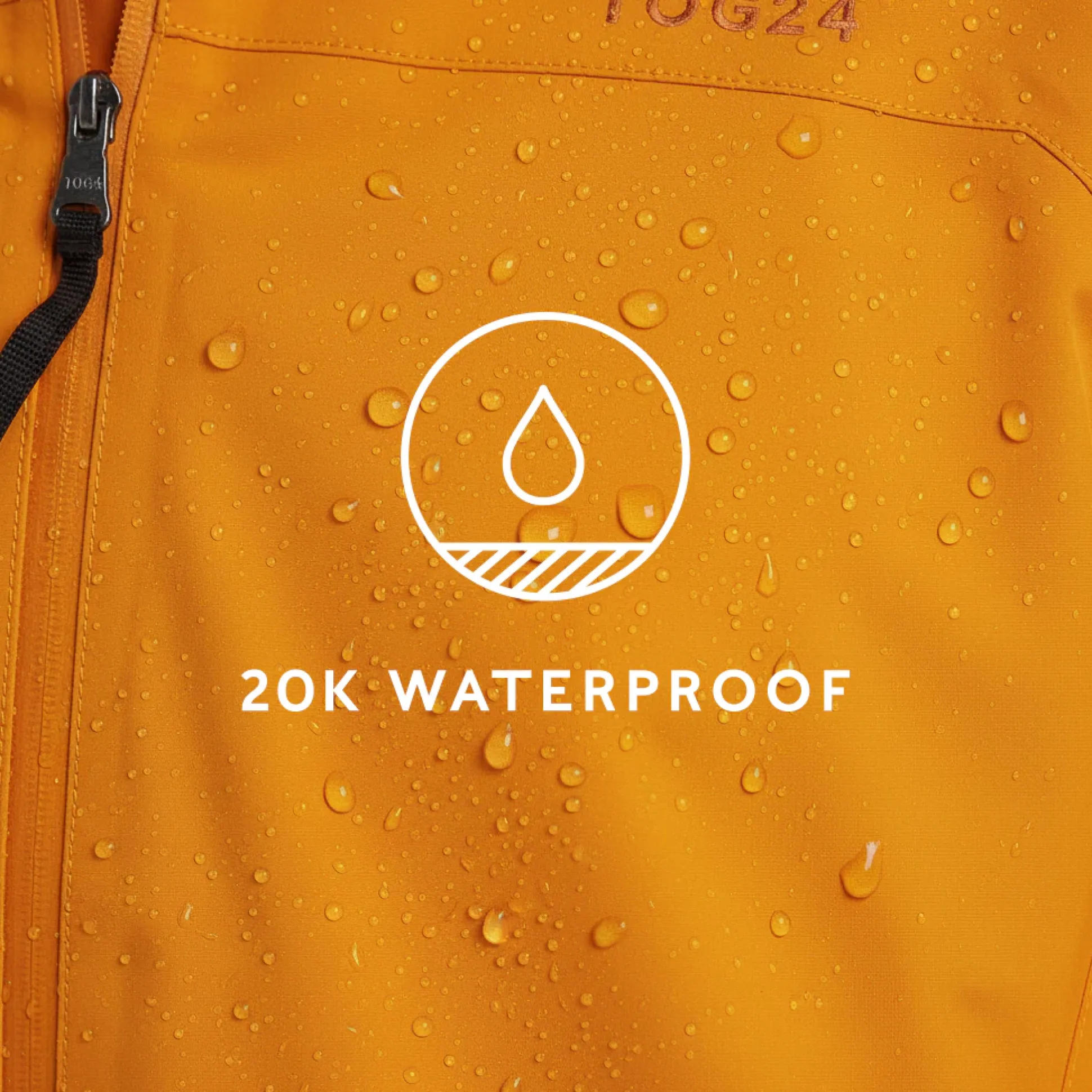 Bowston Mens Performance Waterproof Jacket - Tangerine