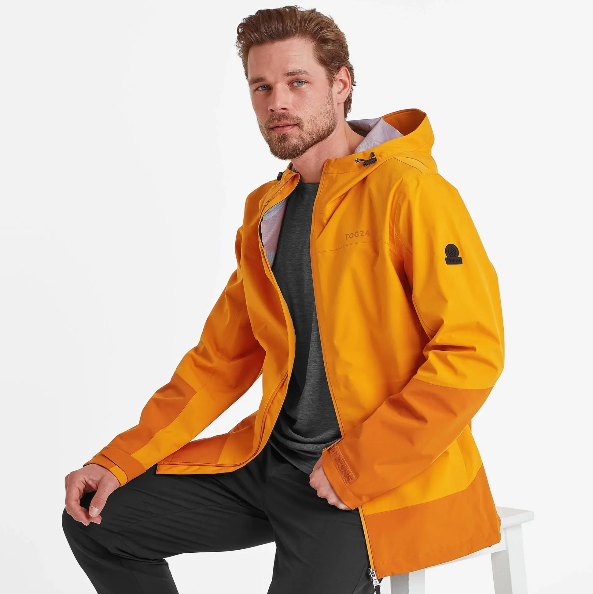 Bowston Mens Performance Waterproof Jacket - Tangerine