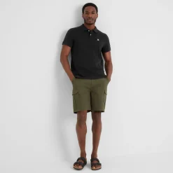 Braunton Mens 100% Cotton Pique Polo Shirt - Black