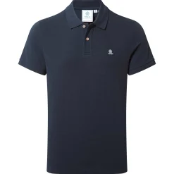 Braunton Mens 100% Cotton Pique Polo Shirt - Dark Indigo