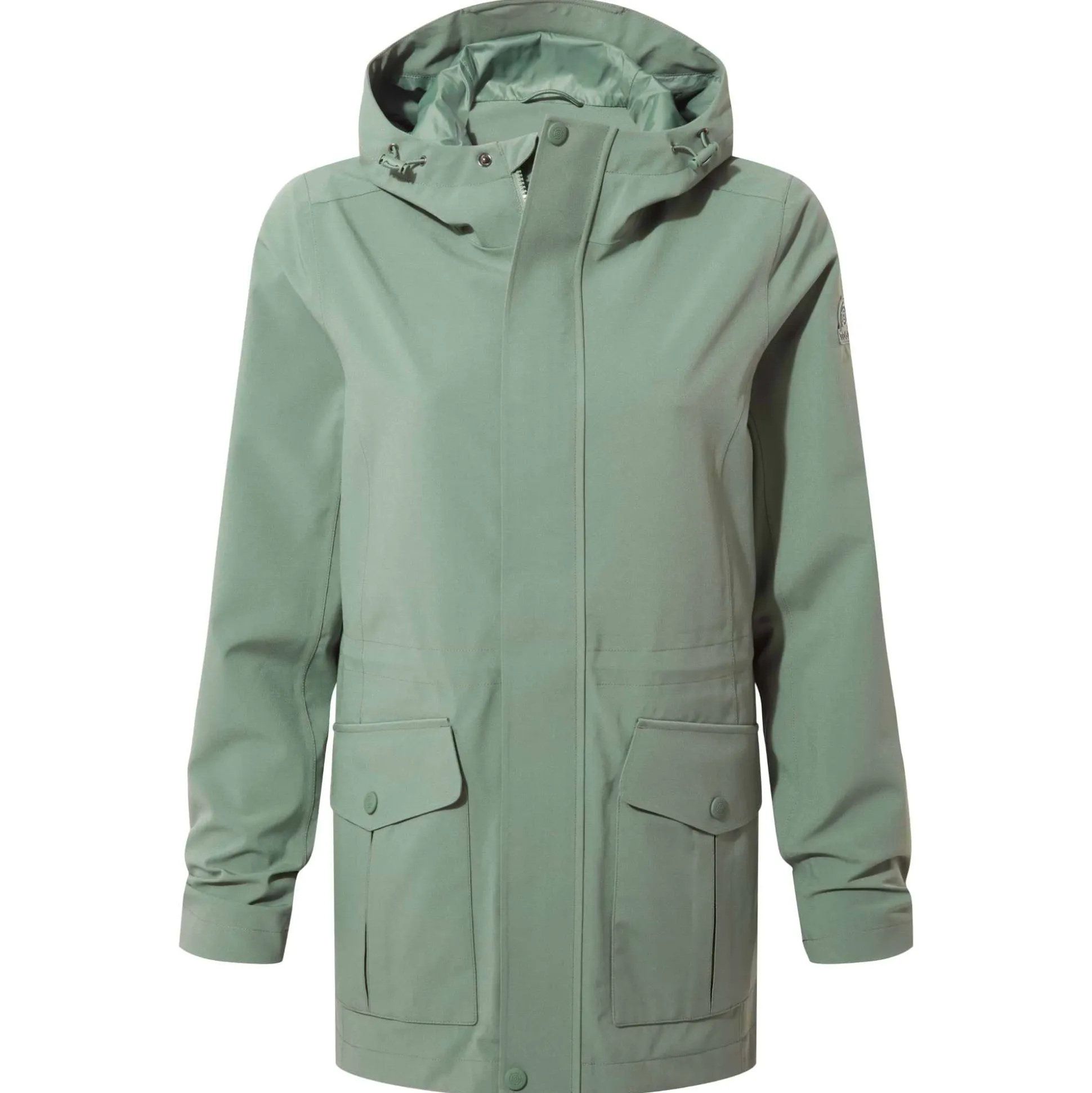 Burradon Womens Waterproof Jacket - Light Forest