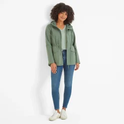 Burradon Womens Waterproof Jacket - Light Forest