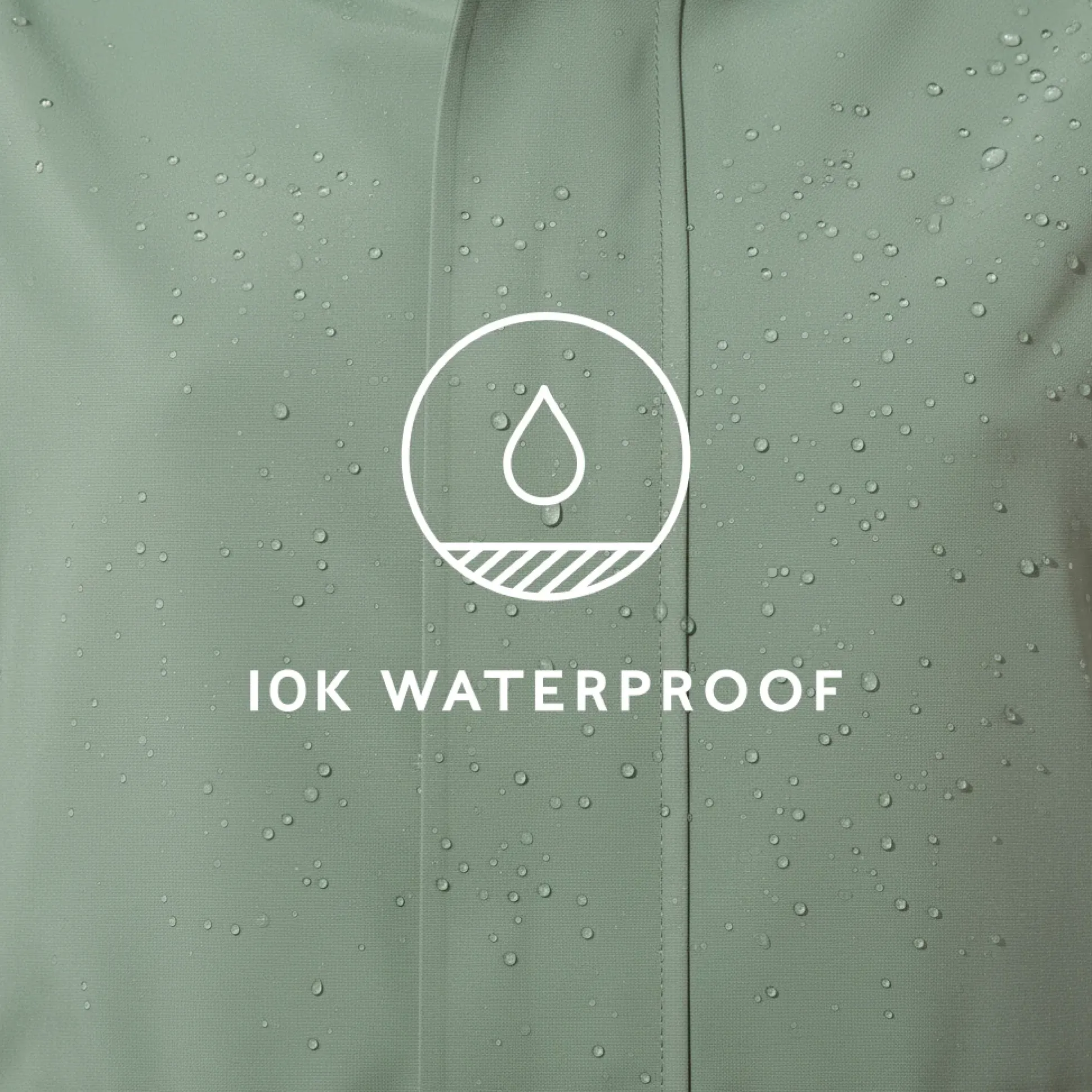Burradon Womens Waterproof Jacket - Light Forest