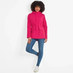 Burradon Womens Waterproof Jacket - Magenta Pink