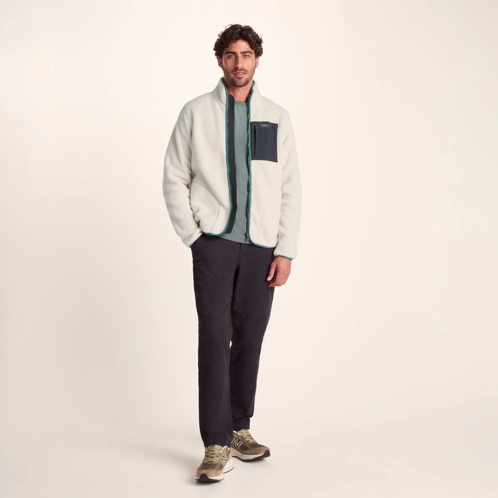 Cameron Mens Sherpa Fleece - Warm Cloud