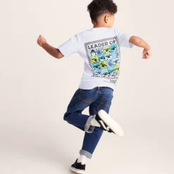 Cameroon Kids Shaun the Sheep T-Shirt - Optic White/Spearmint Green