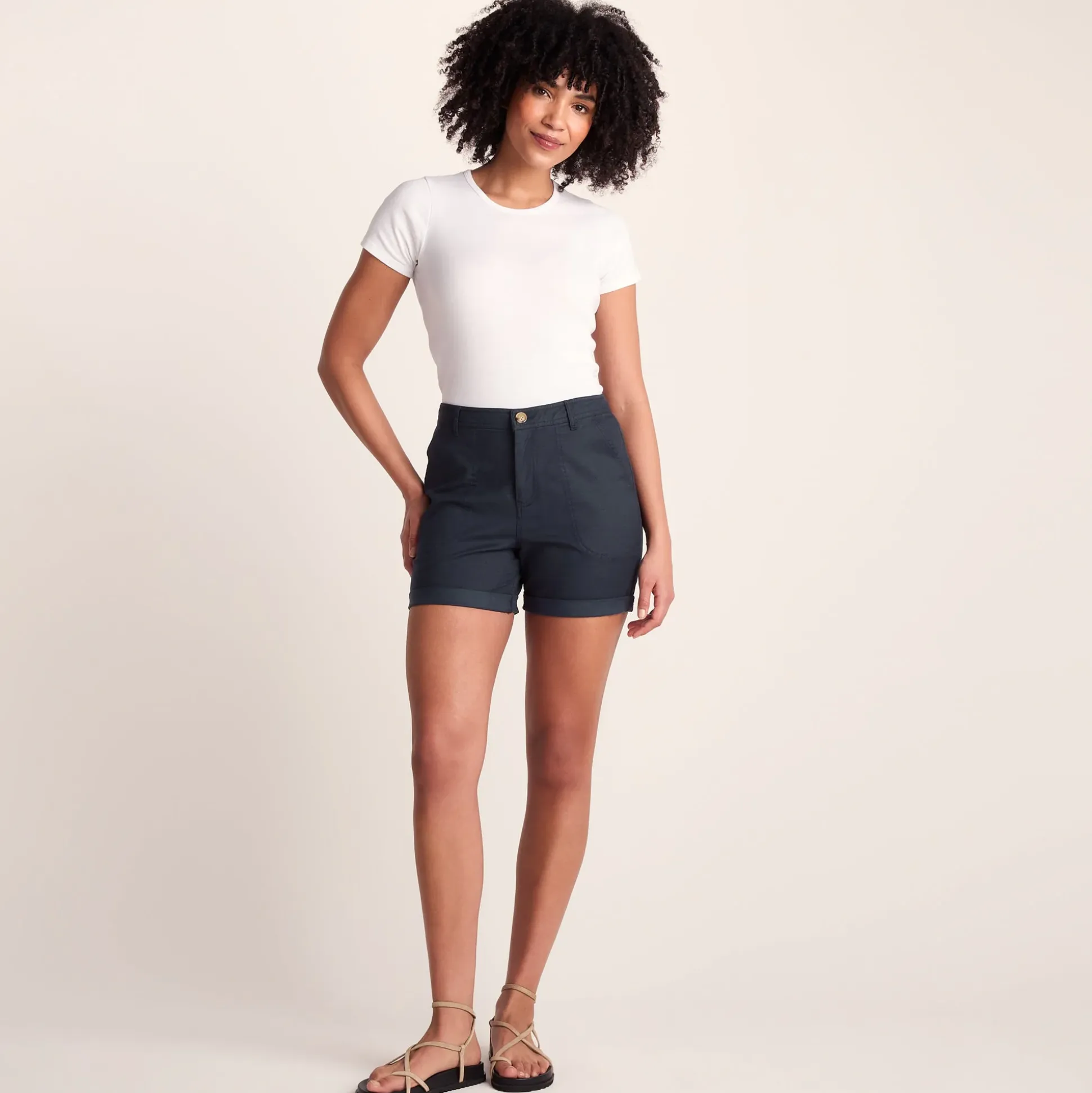 Canvey Womens Chino Shorts - Dark Indigo