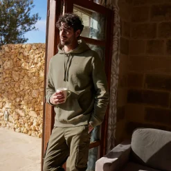 Carlton Mens Oversized Heavyweight 100% Cotton Hoody - Mushroom