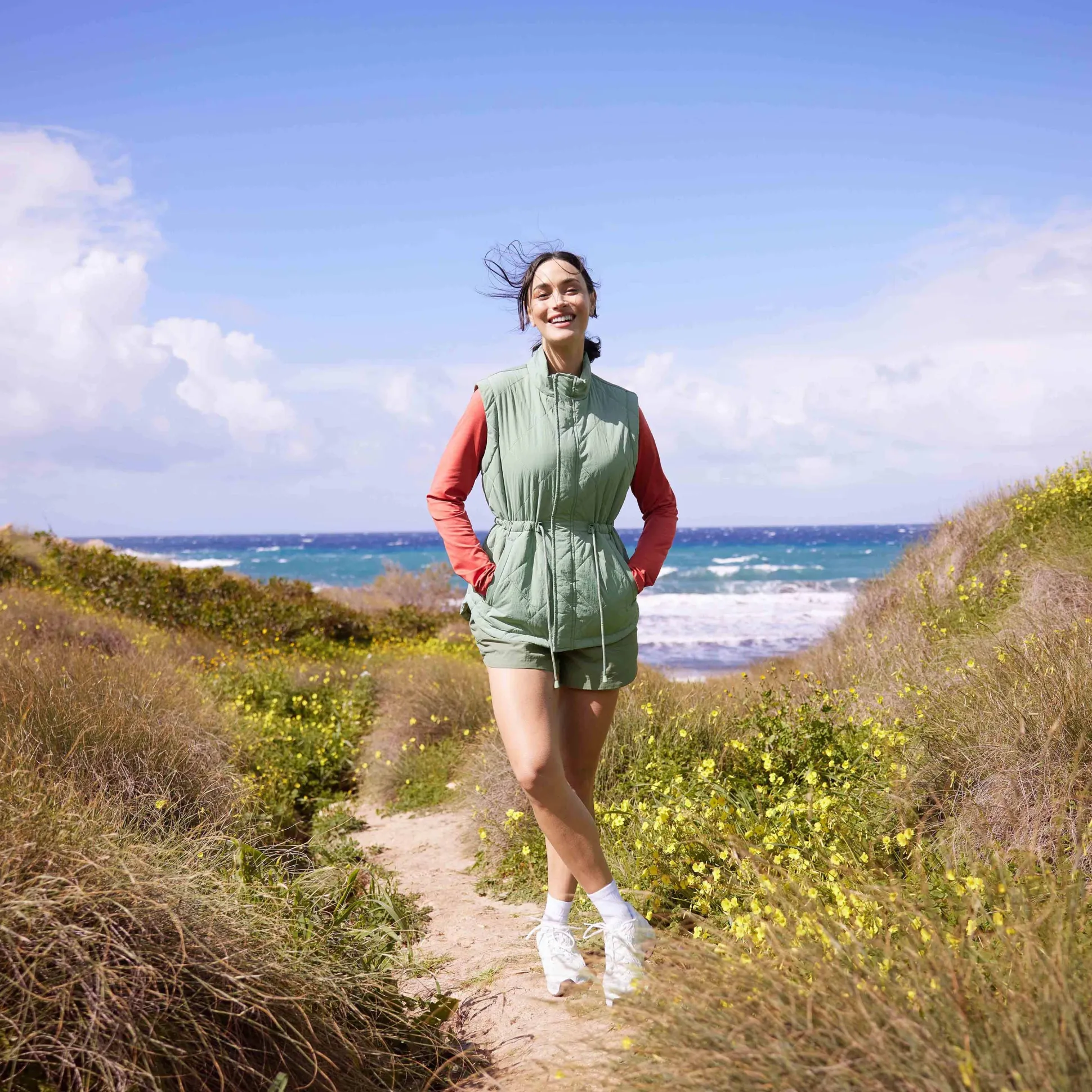 Cassly Womens Insulated Gilet - Pistachio