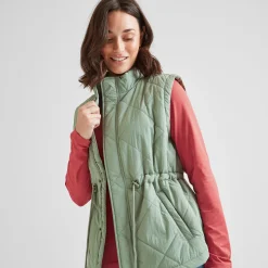 Cassly Womens Insulated Gilet - Pistachio