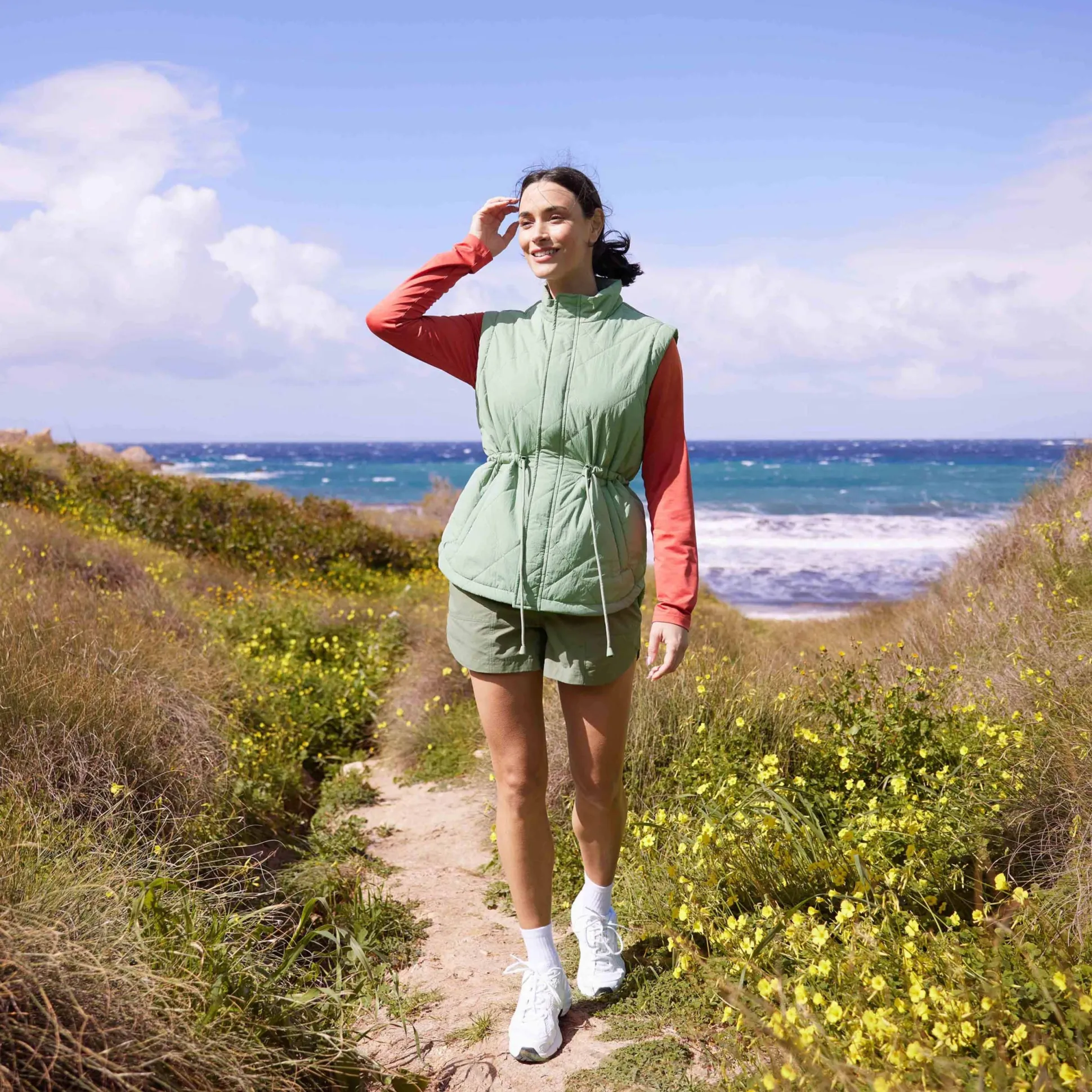 Cassly Womens Insulated Gilet - Pistachio