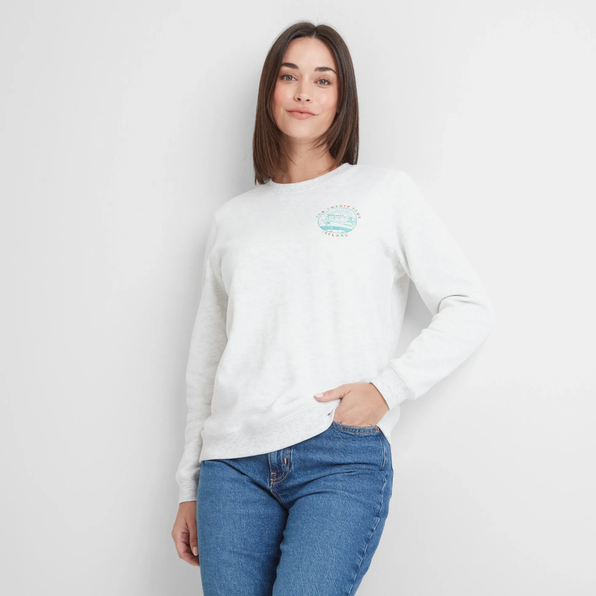 Castle Womens Supersoft Sweatshirt - Ice Grey Marl