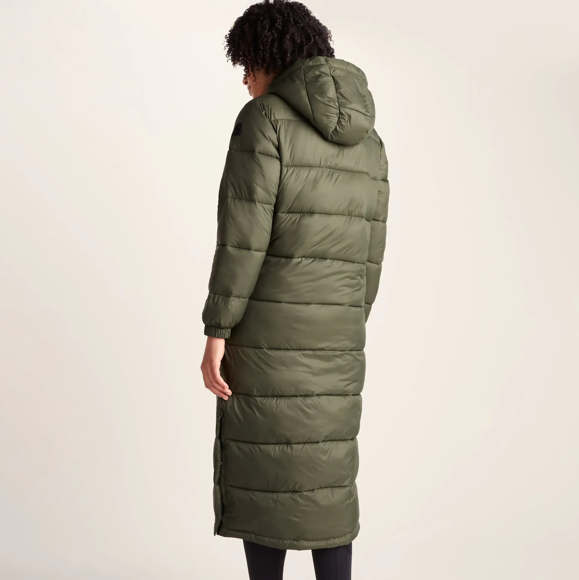 Cautley Womens Long Padded Shower Resistant Jacket - Khaki