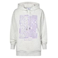 Ciara Womens Supersoft Relaxed Fit Hoody - Ice Grey Marl