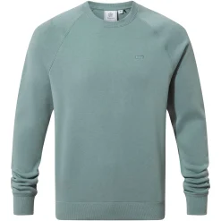 Clitheroe Mens Supersoft Raglan Sweat - Smokey Teal