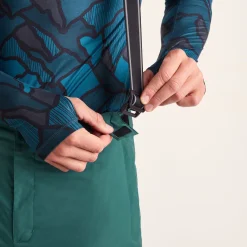 Clusaz Mens Waterproof Insulated Salopettes - Dark Turquoise