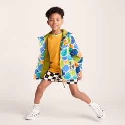 Cohampshire Kids Shaun the Sheep Waterproof Jacket - Lime Cloud Print