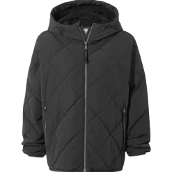 Corlae Womens Oversized Shower Resistant Insulated Jacket - Black